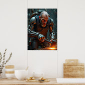 Cyber Hephaestus: Magma Smith Poster (Küche)