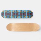 Cyber-Herz-Skateboard Skateboard (Horizontal)