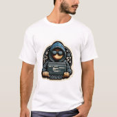 Cyber Hoodie Coder: Futuristic Tech Enthusiast T-S T-Shirt (Vorderseite)