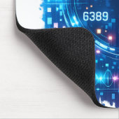 Cyber HUD Interface Mousepad – Futuristic Tech  (Ecke)