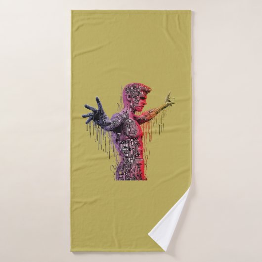 Cyber Human Badhandtuch Set (Badehandtuch)