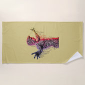 Cyber Human Strandtuch (Vorderseite)