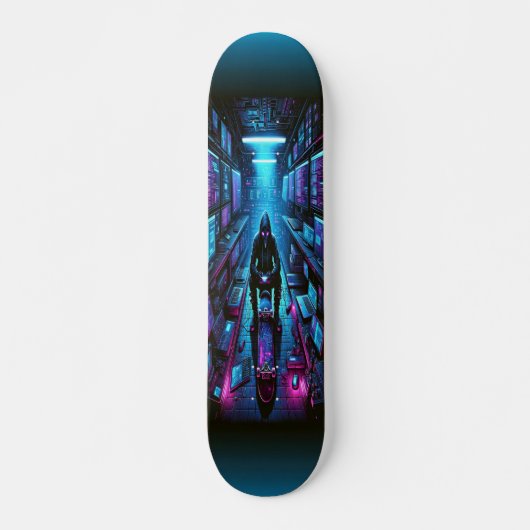 "Cyber-Infiltrator: Hackerlüftung Skateboard (Vorne)