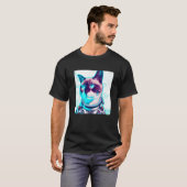 Cyber-Katze T-Shirt (Vorne ganz)