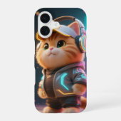 Cyber Kawaii Cat Phone Case iPhone 16 Hülle (Rückseite)