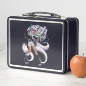 Cyber Kitsune Mädchen Metall Lunch Box (Beispiel)