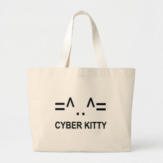Cyber Kitty Jumbo Stoffbeutel