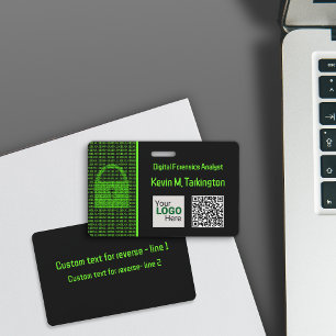 Cyber-Konferenz & InfoSec-Geschäft - Lock & Code Ausweis