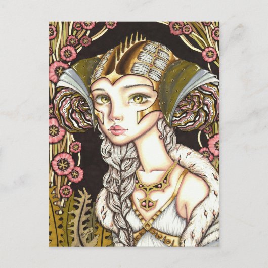 Cyber Lady Postkarte (Vorderseite)