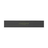 Cyber Lime Jet Black Basic Suite Hochzeit Einladungsbanderole (Flach)