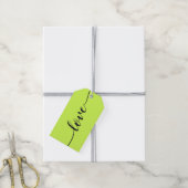 Cyber Lime Jet Black Cheers Einfache Liebe Geschenkanhänger (Mit Garn)