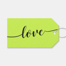 Cyber Lime Jet Black Cheers Simple Love Geschenkanhänger