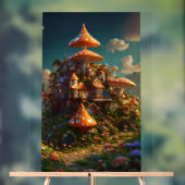 Cyber Lion: Futuristischer geometrischer Kopf Acrylschild (Neutral)