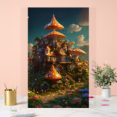 Cyber Lion: Futuristischer geometrischer Kopf Acrylschild (Hochzeit)