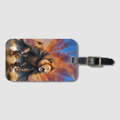 Cyber Lion of the Wastelands  Gepäckanhänger (Vorderseite (Horizontal))