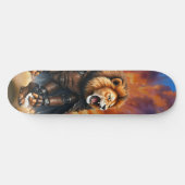 Cyber Lion of the Wastelands  Skateboard (Horizontal)