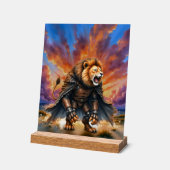 Cyber-Löwe der Ödlande  Acrylschild (Winkel)