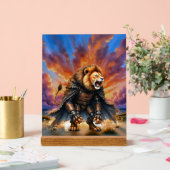 Cyber-Löwe der Ödlande  Acrylschild (Hochzeit)