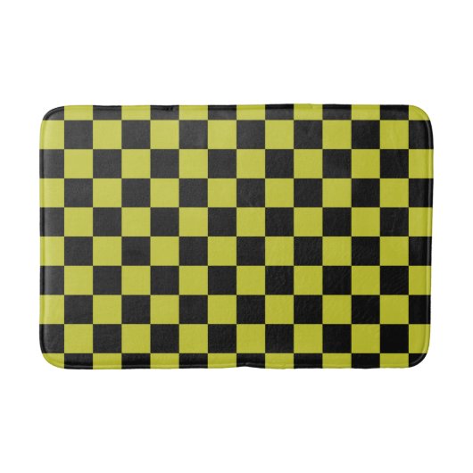 Cyber lyme checkerboard pattern badematte (Vorderseite)