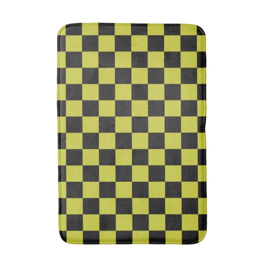 Cyber lyme checkerboard pattern badematte (Vorderseite Vertikal)