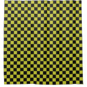 Cyber lyme checkerboard pattern duschvorhang (Vorderseite)