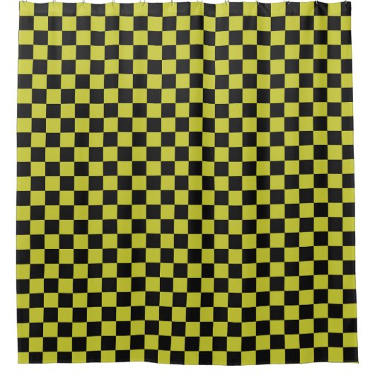 Cyber lyme checkerboard pattern duschvorhang (Vorderseite)