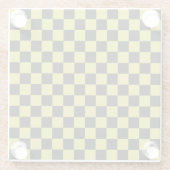 Cyber lyme checkerboard pattern glasuntersetzer (Rückseite)