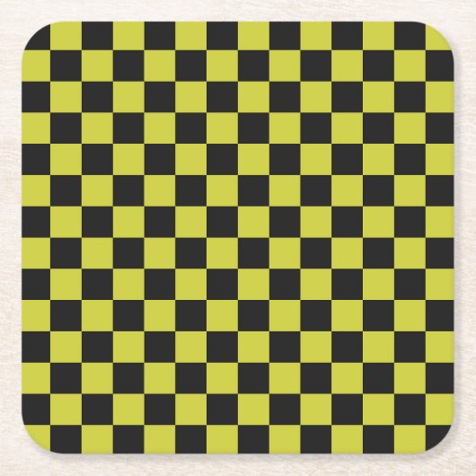 Cyber lyme checkerboard pattern rechteckiger pappuntersetzer (Vorderseite)
