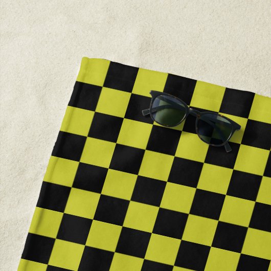 Cyber lyme checkerboard pattern strandtuch (Beispiel)