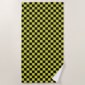 Cyber lyme checkerboard pattern strandtuch (Vorderseite)