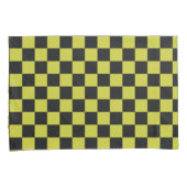 Cyber-Lyme-Schachbrettmuster Kissenbezug (Vorderseite-Rechts)