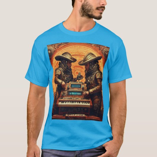 Cyber Maestro DJ Design T - Shirt (Vorderseite)