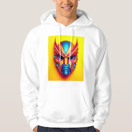 Cyber-Masken Hoodie (Vorderseite)