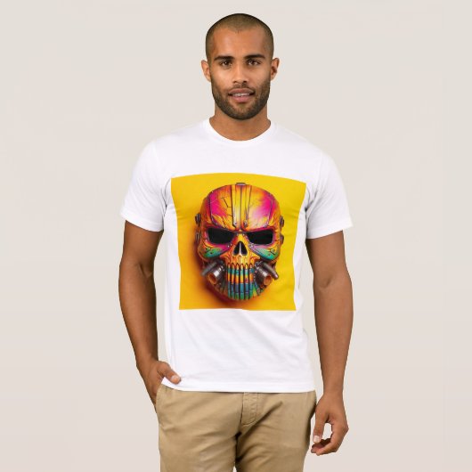 Cyber-Masken T-Shirt (Vorne ganz)