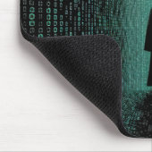 Cyber Matrix Korridor – Digitale Welt Mousepad (Ecke)