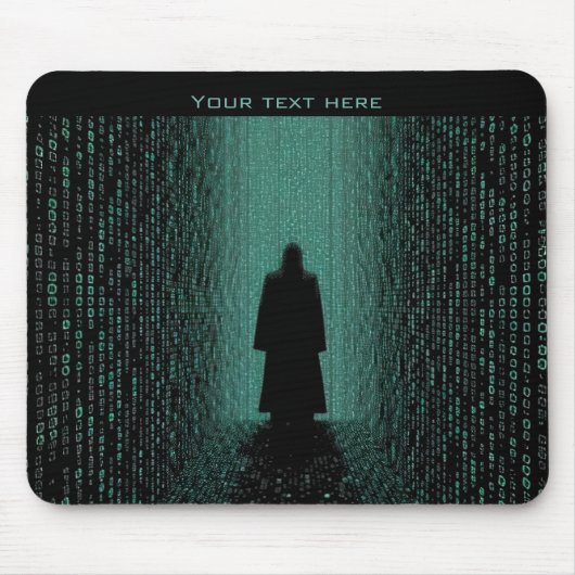 Cyber Matrix Korridor – Digitale Welt Mousepad (Vorne)