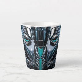 Cyber-Metal-Eleganz Milchtasse