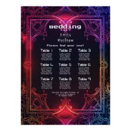 Cyber-Mittelalterliche Fusionshochzeit Poster