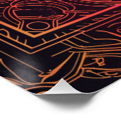 Cyber-Mittelalterliche Fusionshochzeit Poster (Ecke)