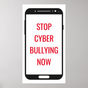 Cyber-Mobbing stoppen Poster