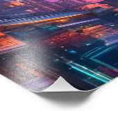 Cyber Mond Fotodruck (Ecke)