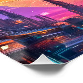 Cyber Mond Poster (Ecke)