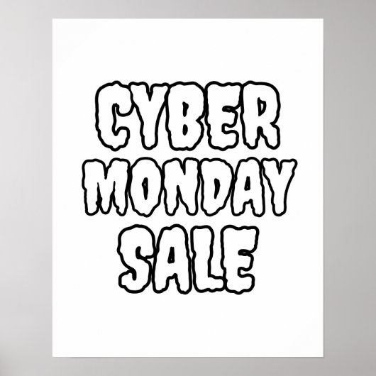 Cyber Monday Sale Poster, Großhandel Poster (Vorne)