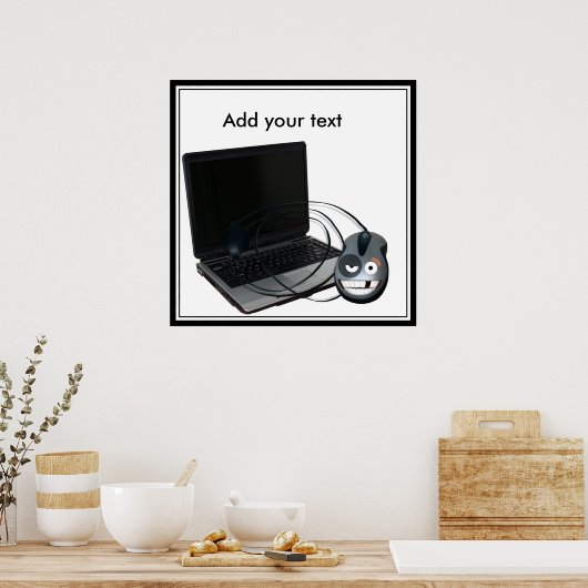 Cyber Montag - Ihre Nachricht hinzufügen Poster (Küche)