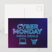 Cyber Montag Postkarte (Vorne/Hinten)