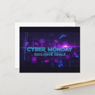 Cyber Montag Postkarte