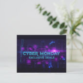 Cyber Montag Postkarte (Stehend Vorderseite)