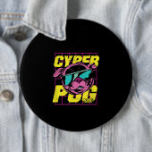 Cyber Mops 2021 Funny Dog Mops Design Button (Beispiel)