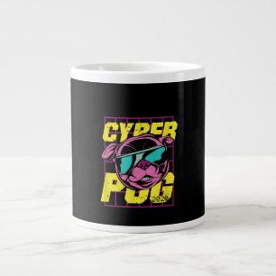 Cyber Mops 2021 Funny Dog Mops Design Jumbo-Tasse