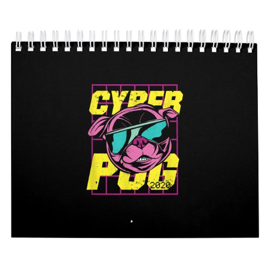 Cyber Mops 2021 Funny Dog Mops Design Kalender (Titelbild)